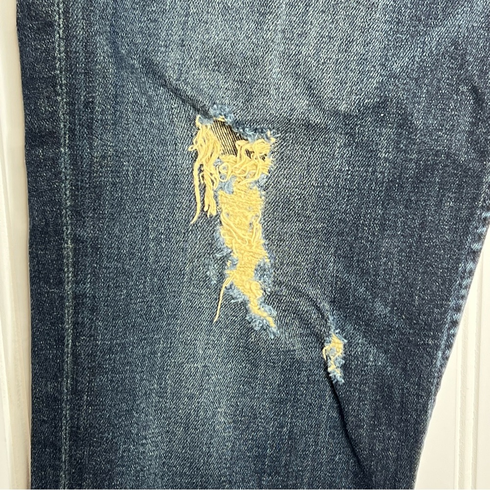 Mother The Pixie Dropout Button Fly Distressed An… - image 4